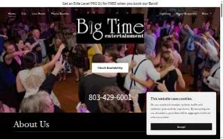 Big Time Entertainment of Lexington website