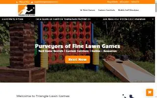 Columbia Lawn Games website