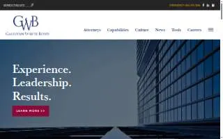 Gallivan White Boyd - Attorneys at Law of Greenville website
