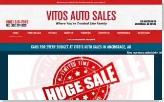 Vito's Auto Sales of Alakanuk website