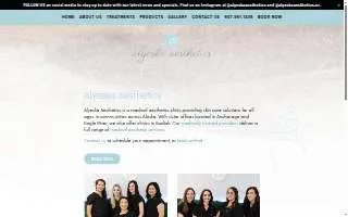 Alyeska Aesthetics of Aleknagik website