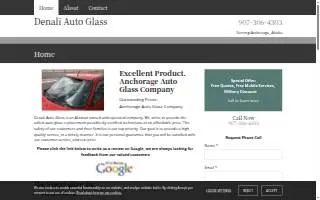 Anchorage Auto Glass website