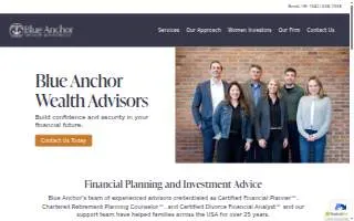 Blue Anchor Wealth Advisors, LLC of Anchor Point website
