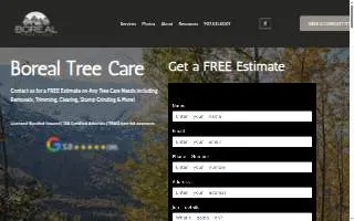 Boreal Tree Care of Anchor Point website