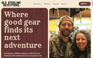 Old Sterling Outfitters website