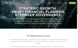 Transcend Strategic Consulting of Anchor Point website