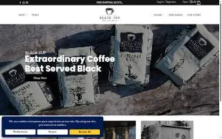 Black Cup Coffee of Anchorage website