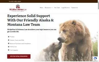 McQuillan & Hohman Law, LLC of Anchorage website