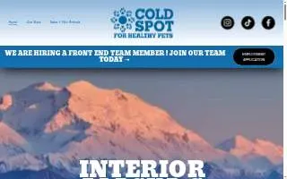 Pet supply store of Anderson website