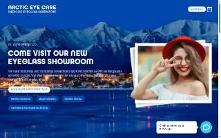 Arctic Eye Care - Medicaid Eyeglass Superstore website