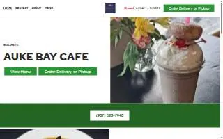 Auke Bay Cafe website