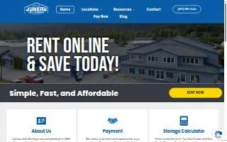 Juneau Self Storage - Lemon Creek of Auke Bay website
