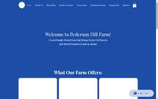 Pederson Hill Farm website