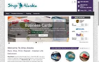 Ship Alaska website