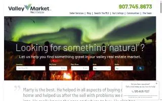 Valley Market Real Estate of Barrow website