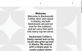 Back Woods Coffee of Buckland website