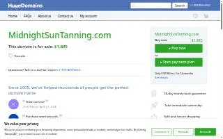 Midnight Sun Tanning of Central website
