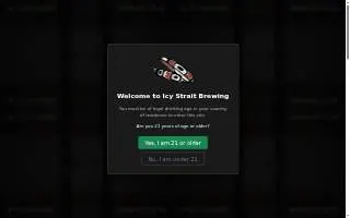 Icy Strait Brewing of Chalkyitsik website