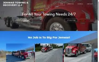 Jenwar Towing & Recovery LLC of Chefornak website