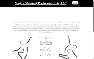 Sonja's Studio of Performing Arts website
