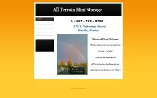 All Terrain Mini Storage website