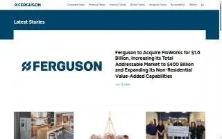 Ferguson Plumbing Supply of Hudson website