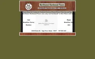 Northwest Hardwood Floors of Chugiak website