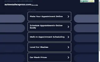 Auto Wash Express of Clam Gulch website
