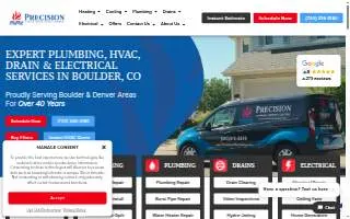 Precision Plumbing & Heating LLC of Clam Gulch website