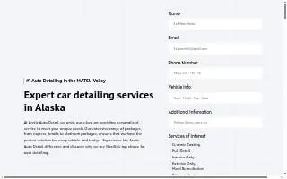 Arctic Auto Detail of Arctic Village website