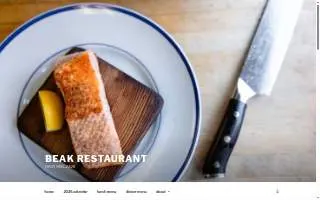 Beak Restaurant of Clarks Point website