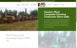 Alaska Hydro Ax Land Clearing website