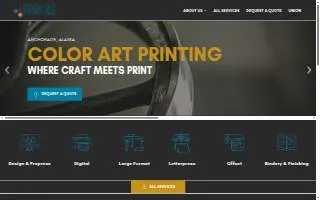 Color Art Printing Co website