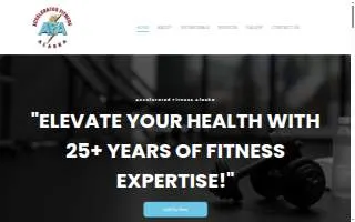 Accelerated Fitness Alaska of College website