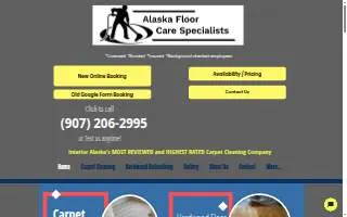 Alaska Floor Care Specialists of College website