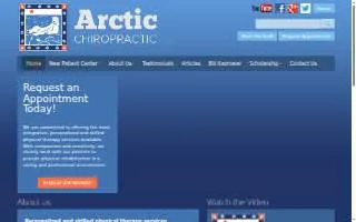 Arctic Chiropractic Fairbanks of College website