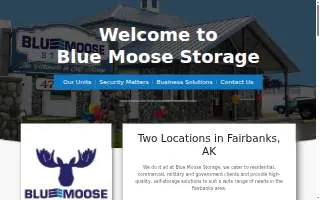 Blue Moose Storage of College website