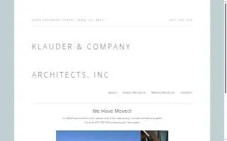 Klauder & Co Architects Inc of Cooper Landing website