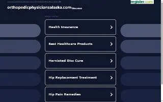 OPA–Orthopedic Physicians Alaska of Cooper Landing website