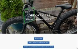 Cordova Gear website