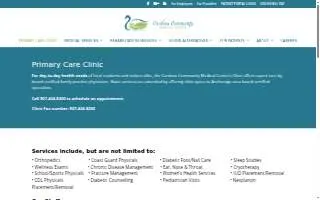 Cordova Medical Clinic website