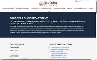 Cordova Police Department