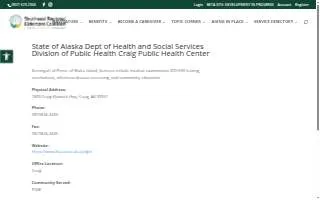 Craig Public Health Center website