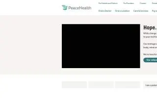 PeaceHealth Cardiology at Prince of Wales Clinic website