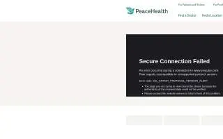 PeaceHealth Prince of Wales Home Health website