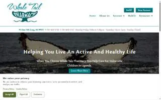 Whale Tail Pharmacy of Craig website