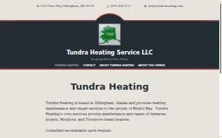 Tundra Heating Service LLC website