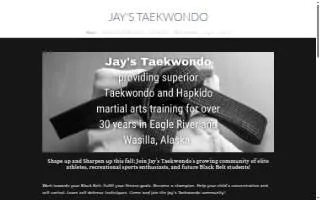 Jays Taekwondo of Eagle website