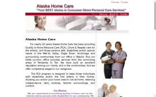 Alaska Home Care Inc of Eagle River website