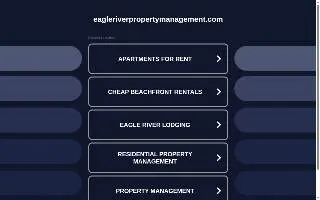 Eagle River Property Management website